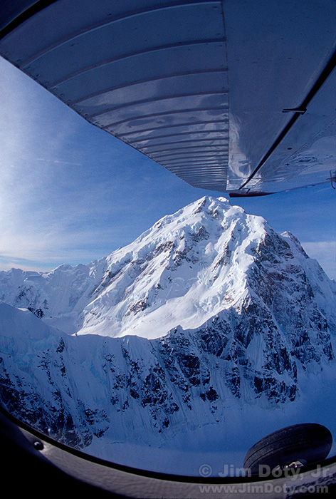 Mount Hunter from a Bush Plane. Denali National Park. Alaska.