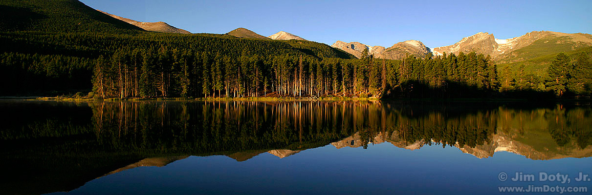 Sprague Lake Panorama, Rocky Mountain National Park, Colorado.