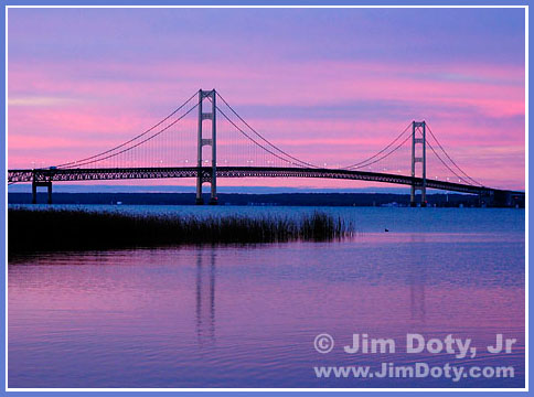 Mackinac Bridge. Photo copyright Jim Doty Jr.