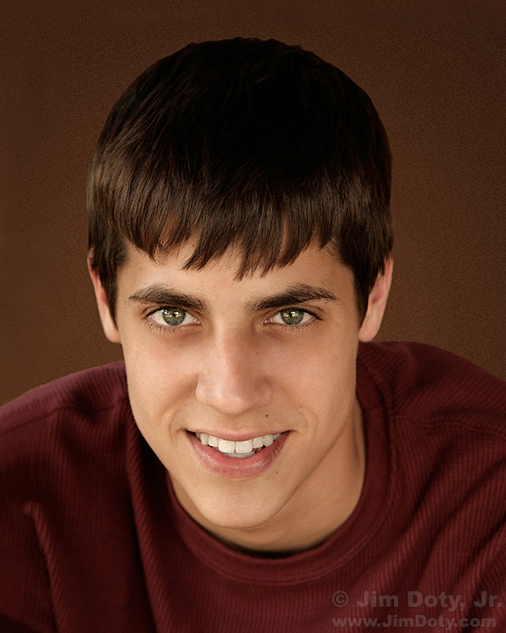 Daniel, shaded porch