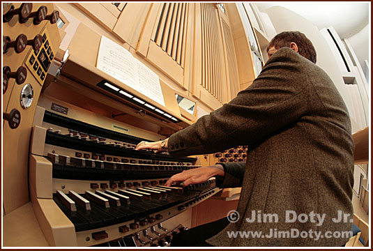 The Organist. Photo copyright Jim Doty Jr.