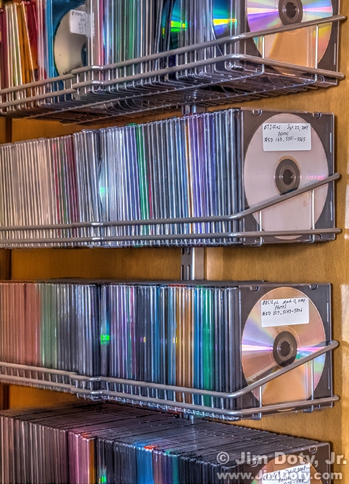 My DVD photo storage library.