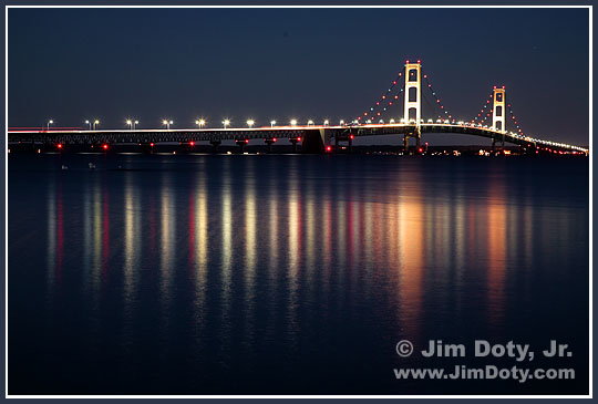 Mackinac Bridge. Photo copyright Jim Doty Jr.