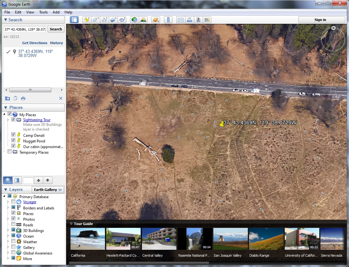 How to write gps coordinates in google earth