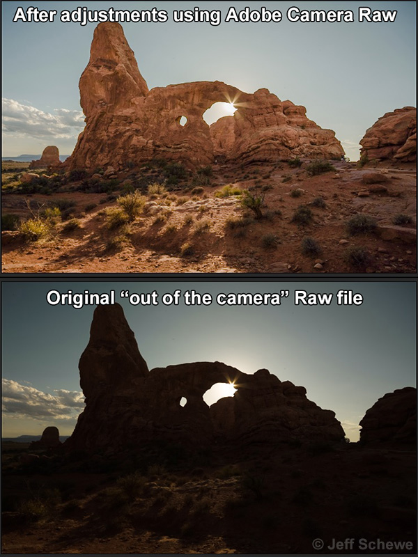Turret Arch, processed and original files. 