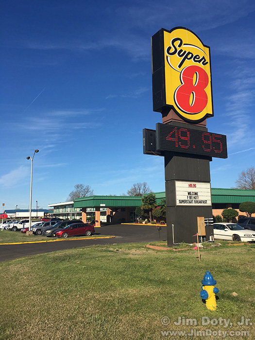 Super 8, Hope Arkansas. March 2, 2017.