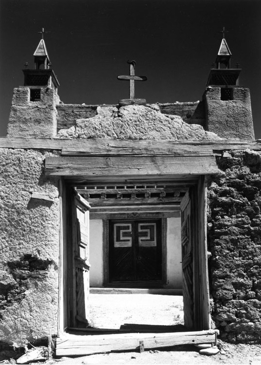 Ansel Adams, Gates and Towers, Las Trampas Church, New Mexico