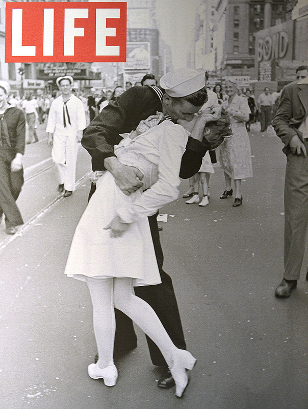 Life Magazine, Cover Photo from  V-J Day, 1945.