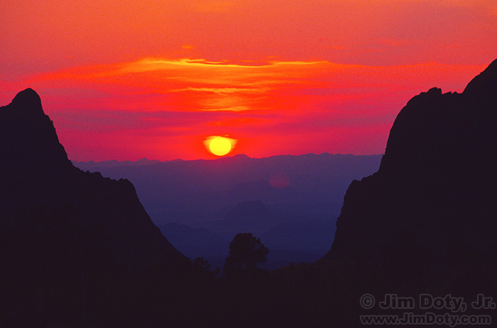 Sunset, "The Window", Chisos Basin