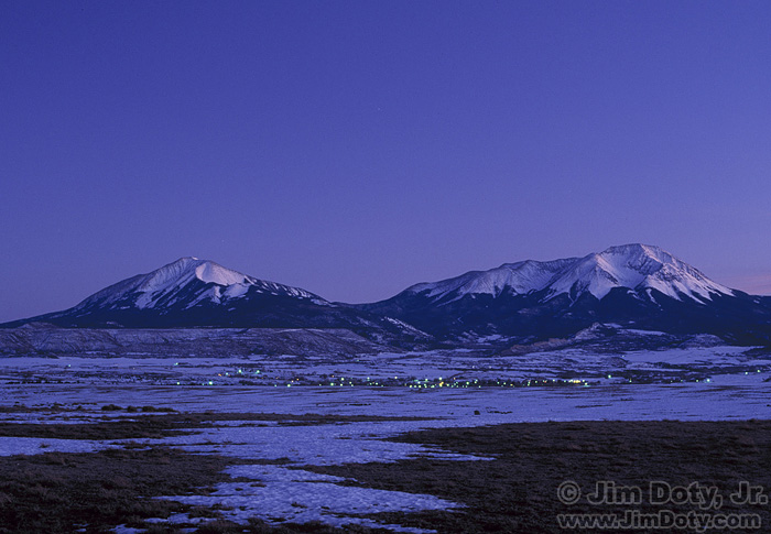 Spanish Peaks and LaVeta Colorado