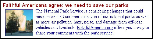 From the National Council of Churches home page, February 16, 2006