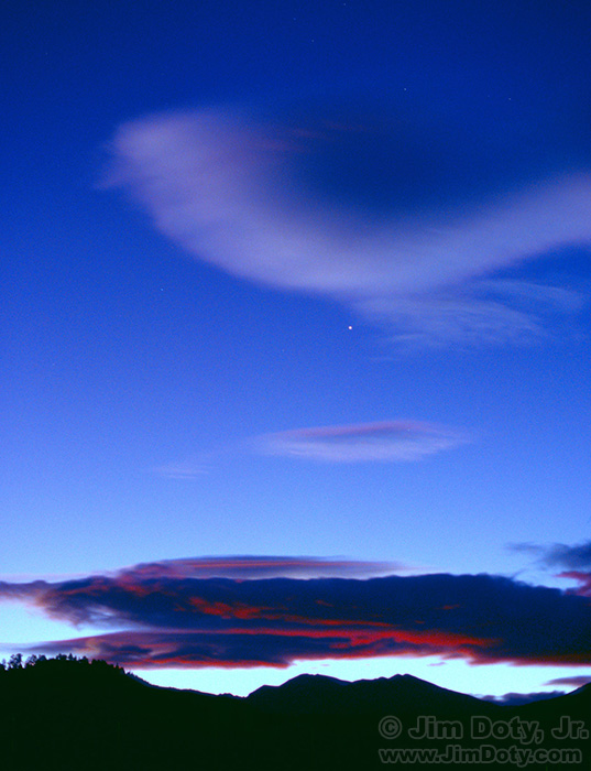 Dove Cloud over Venus, Rocky Mountain National Park